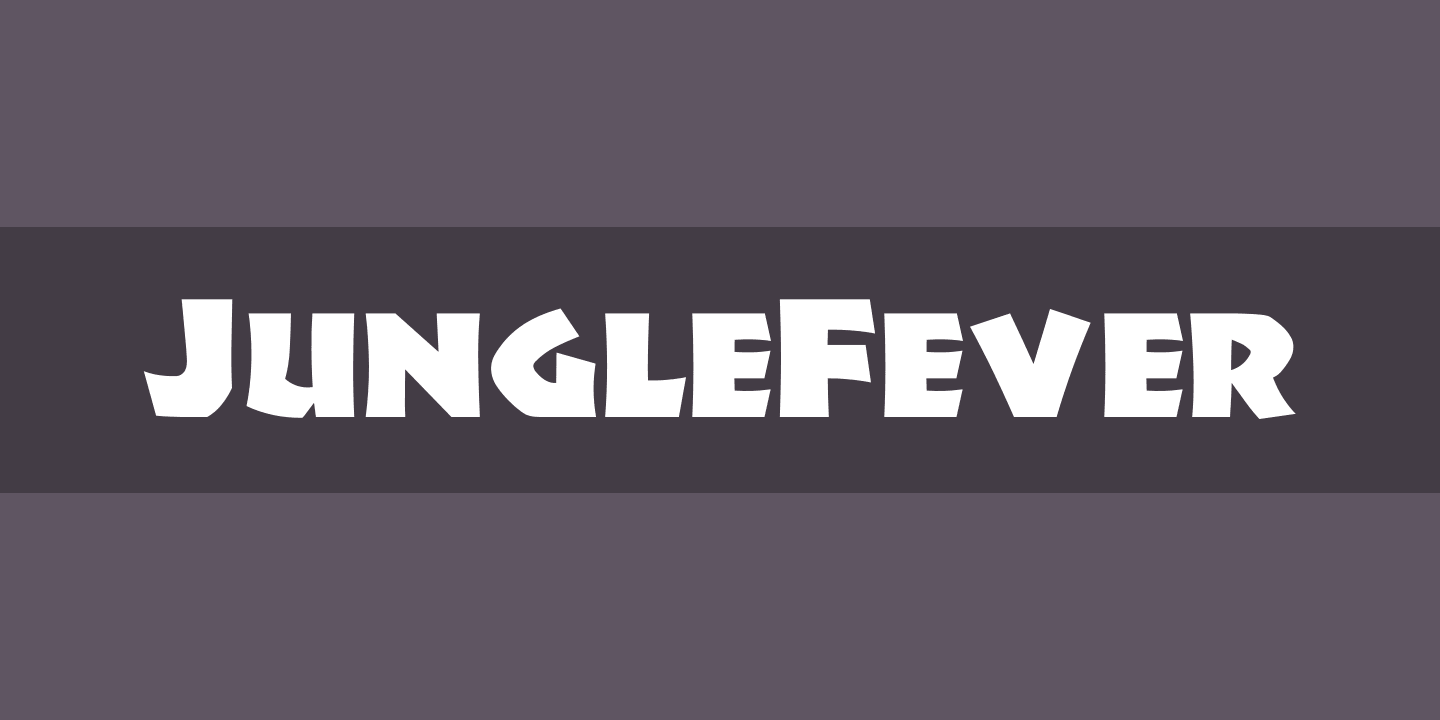 Przykład czcionki JungleFever